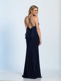 Prom lace satin mermaid trumpet long dress