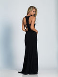 Prom lace satin mermaid trumpet long dress