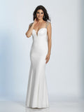 Prom lace satin mermaid trumpet long dress