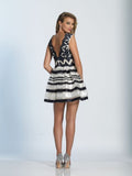 Dave & Johnny  lace short prom homecoming cocktail dress
