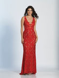 Prom lace satin mermaid trumpet long dress