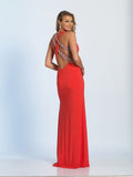 Prom lace satin mermaid trumpet long dress
