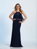 Prom lace satin mermaid trumpet long dress