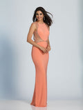 Prom lace satin mermaid trumpet long dress