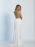 Prom lace satin mermaid trumpet long dress