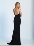 Prom lace satin mermaid trumpet long dress