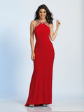 Prom lace satin mermaid trumpet long dress