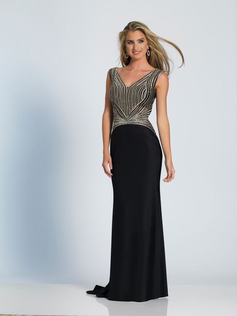 Prom lace satin mermaid trumpet long dress