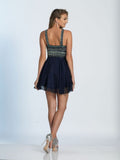 Dave & Johnny  lace short prom homecoming cocktail dress