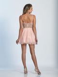Dave & Johnny  lace short prom homecoming cocktail dress