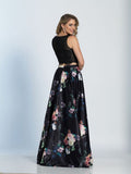 Prom lace satin mermaid trumpet long dress