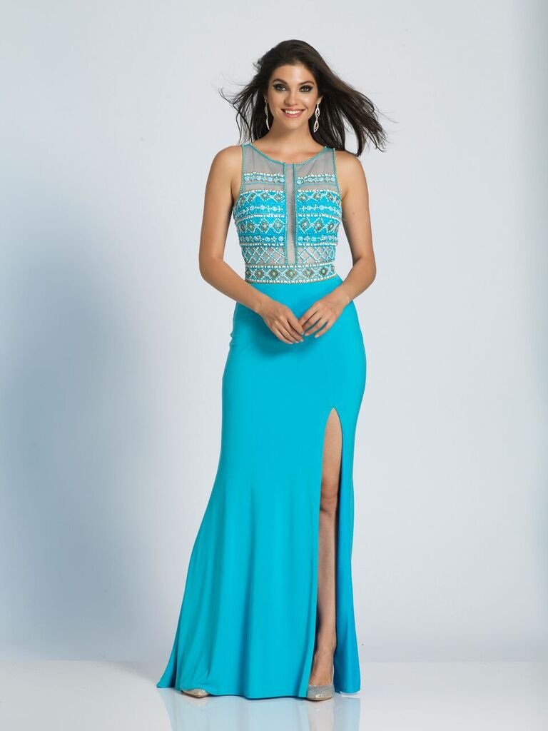 Prom lace satin mermaid trumpet long dress