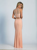 Prom lace satin mermaid trumpet long dress