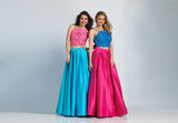 Prom lace satin long dress