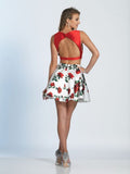Dave & Johnny  lace short prom homecoming cocktail dress