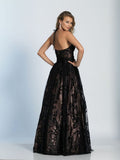 Prom lace satin mermaid trumpet long dress