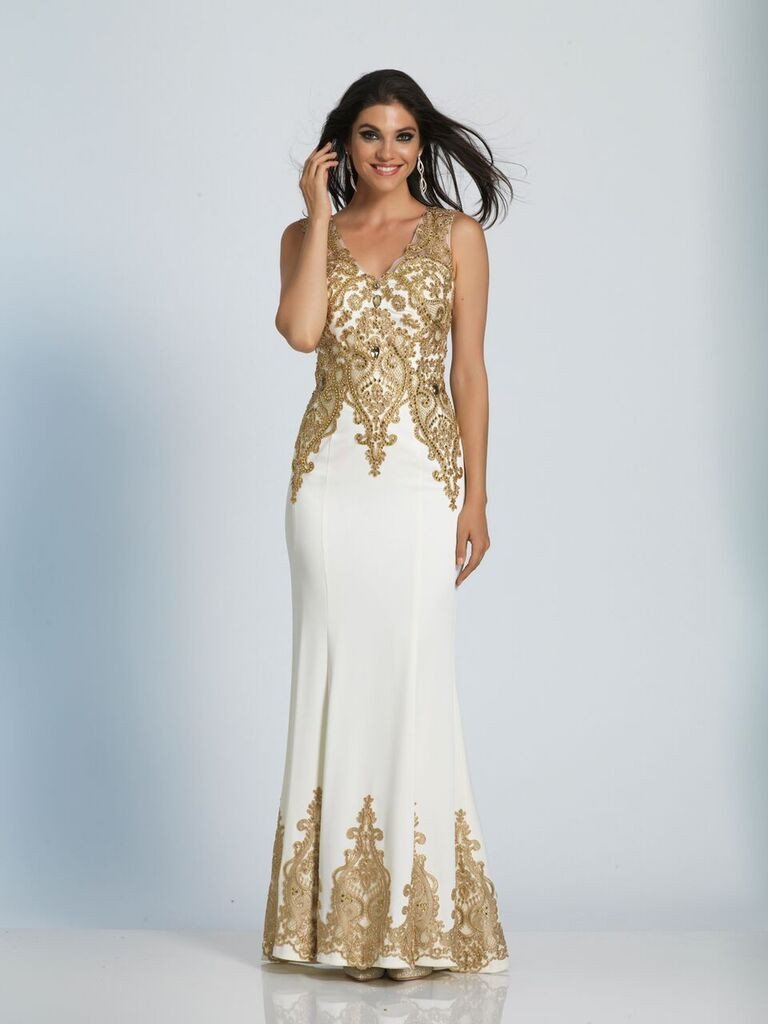 Prom lace satin mermaid trumpet long dress