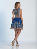 Dave & Johnny  lace short prom homecoming cocktail dress