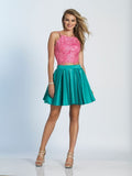 Dave & Johnny  lace short prom homecoming cocktail dress