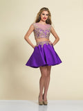 Dave & Johnny  lace short prom homecoming cocktail dress