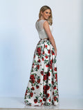 Prom lace satin mermaid trumpet long dress