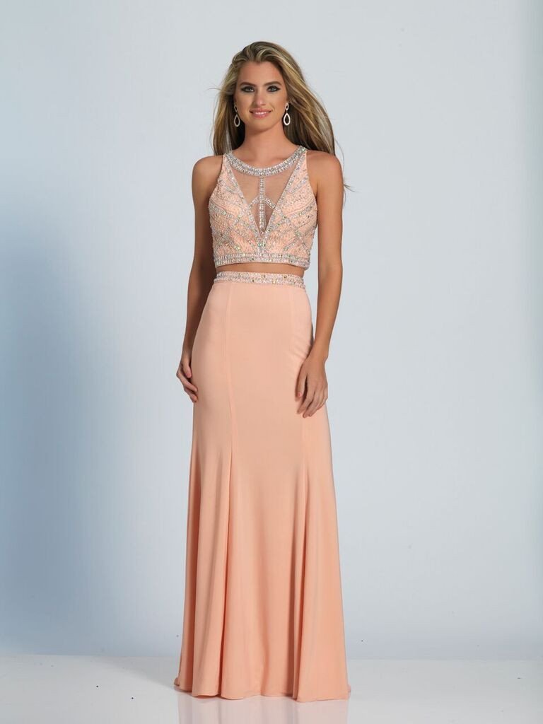 Prom lace satin mermaid trumpet long dress