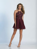 BEADED Dave & Johnny  lace short prom homecoming cocktail dress
