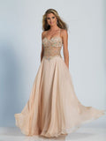 Prom lace satin mermaid trumpet long dress