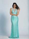 Prom lace satin Fit & flare long dress