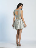 Dave & Johnny  lace short prom homecoming cocktail dress