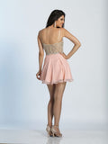 Dave & Johnny  lace short prom homecoming cocktail dress