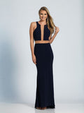 Prom lace satin mermaid trumpet long dress