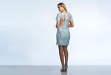 Dave & Johnny  lace short prom homecoming cocktail dress