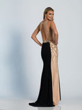 Prom lace satin mermaid trumpet long dress