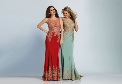 Prom lace satin mermaid trumpet long dress