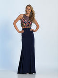 Prom lace satin mermaid trumpet long dress