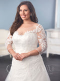 LACE Plus size A-LINE wedding Dress