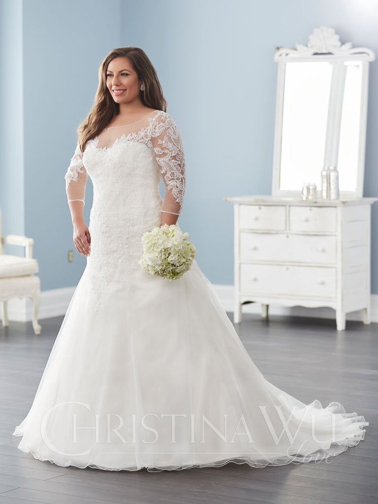 LACE Plus size A-LINE wedding Dress