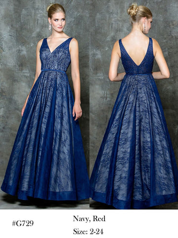 Designer prom dress lace, chiffon, satin, beading long.
