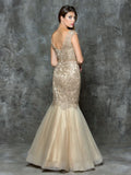 Mother Of The Bride Lace satin chiffon Long Dress.