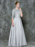 Mother Of The Bride Lace satin chiffon Long Dress.