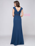 Mother Of The Bride Lace satin chiffon Long Dress.