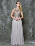 Mother Of The Bride Lace satin chiffon Long Dress.