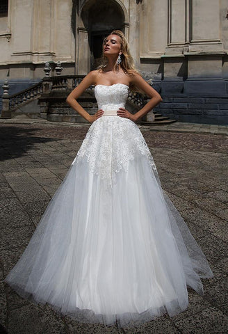 Lace tulle A-LINE Wedding Dress